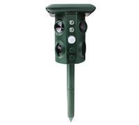 Multifunctional Solar Outdoor Animal Repeller, Ultrasonic Vibration Repeller For Snake, Dog, Fox, Cat, Etc., 43x16cm