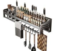Multifunctional Spice Racks For Wall Kitchen Spice Organizer Hanging Utensil Holder For Kitchen Utensil Rack Spice Rack Wall Seasoning Holder Dish Drying Racks Kitchen Wall-Kitch,80Cm (31.50In)