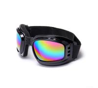 Multifunctional Sports Glasses for Motorcycle Skiing, Windproof UV Protection with Adjustable Headband, Foldable Anti-Fog Clear Lens for Outdoor Cycling, Gray(colorful)