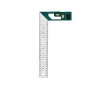 Multifunctional Square Woodworking Carpenter Tools Stainless Marking Gauge Ruler Manual Tool Measuring Portable Woodworking Carpenter Tools L Shape Square with Bubble Stainless Steel Marking