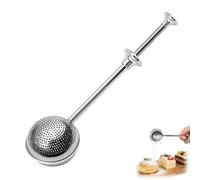 Multifunctional Stainless Steel Powder Sifter for Bakers & Home Cooks - One-Hand Flour & Icing Sugar Duster,Versatile Kitchen Tool for Baking,Cooking and Loose Tea (1)