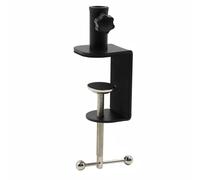 Multifunctional Stand Cantilever Clamp Bracket Bas Desk Lamp Clamp Metal Table C-shape Clamps for Microphone Boom Arms Work Surface Mounting Clips Desk Studio Office Use (Black)