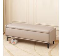 Multifunctional Storage Bench & Footstool for Entryway - Stylish Shoe Changing Seat with Hidden Storage Ideal for Living Room & Bedroom nization