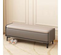 Multifunctional Storage Bench & Footstool - Stylish Shoe Changing Seat with Hidden Storage for Entryway, Living Room & Bedroom Organization