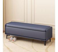 Multifunctional Storage Bench & Footstool - Stylish Shoe Changing Seat with Hidden Storage for Entryway, Living Room & Bedroom Organization