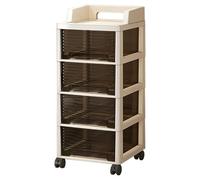 Multifunctional Storage Cabinets,Storage Cabinets Wheel,Sturdy Structure,for Bedrooms,Living Rooms,Offices,Bathroom 4-Tier