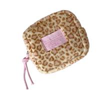 Multifunctional Storage Container Made of Plush Materials with Compartments for Make Up and Essential Organiser Portable Make Up Bag, Yellow, Einheitsgröße