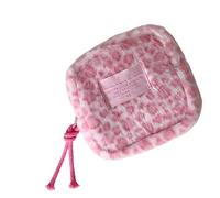 Multifunctional Storage Container Made of Plush Materials with Compartments for Make Up and Essential Organiser Portable Make Up Bag, c, Einheitsgröße