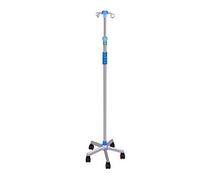 Multifunctional Storage Trolley,Household Serving Cart Hospital Adjustable Height Deluxe Drip Stand Hanging Bottle Rack, 4 Hooks, 5 Universal Wheels, Stainless Steel Movable Hand Trucks,Style-1