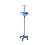 Multifunctional Storage Trolley,Household Serving Cart Hospital Adjustable Height Deluxe Drip Stand Hanging Bottle Rack, 4 Hooks, 5 Universal Wheels, Stainless Steel Movable Hand Trucks,Style-1