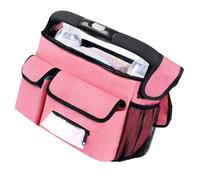Multifunctional Strollers Hanging Bag with Interconnectable Handle Water Resistant Interior Organiser for Travel Needs Multifunctional Strollers Organizer Pouch