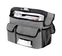 Multifunctional Strollers Hanging Bag with Interconnectable Handle Water Resistant Interior Organiser for Travel Needs Multifunctional Strollers Organizer Pouch
