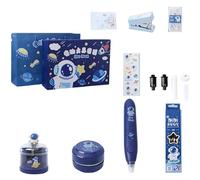 Multifunctional Student School Supplies Set Rechargeable Electric Eraser Automatic Pencil Sharpener Electric Stationeries with Rechargeable Sharpener and Eraser