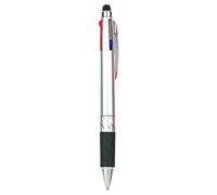Multifunctional Stylus Ballpoint Pen with 3 Colours Writing Pen & Touch Pen in One Ballpoint Pen with Coloured Ink for Notes Office & Smartphone / Tablet Use (2 ml)