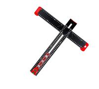 Multifunctional T Square Drilling Format for Accurate Hole Positioning and Corner Marking in Carpentry Applications Constructed of Aluminum Alloy Woodworking Measuring Tool