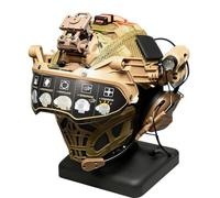 Multifunctional Tactical FAST Helmet, Military Airsoft Bump Helmet 8-in-1 Set, with Headphones and Half-face Mask, for Paintball, Outdoor Field & Cosplay(Brown)