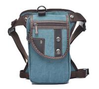 Multifunctional Thigh Drop Leg Bag, Drop Leg Bag Men Canvas/Nylon Drop Hip Belt Leg Bag for Motorcycle Rider Messenger Cross Body Bum Thigh Fanny Waist Pack Bags(Light Blue)