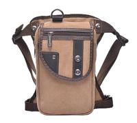 Multifunctional Thigh Drop Leg Bag, Drop Leg Bag Men Canvas/Nylon Drop Hip Belt Leg Bag for Motorcycle Rider Messenger Cross Body Bum Thigh Fanny Waist Pack Bags(Khaki)