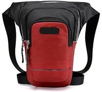 Multifunctional Thigh Drop Leg Bag, Leisure Outdoor Sport Leg Thigh Pack Men Riding Waist Fanny Bag Night Reflective Chest Sling Packs Shoulder Bags Waist Pack(Red)