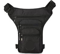 Multifunctional Thigh Drop Leg Bag, Male Hip Thigh Fanny Pack Motorcycle Rider Multi-Pockets Shoulder Bags Men Nylon Waist Leg Bag Waist Pack(Black)