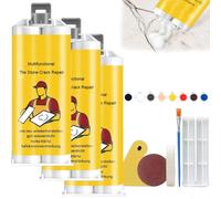 Multifunctional Tile Stone Crack Repair Kit,Tile Granite and Marble Repair Kit,Porcelain Repair Kit,Tile and Ceramic Glaze Repair Paste,for Fix Cracked Bathtub Chip Countertop Porcelain (3Set)