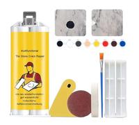 Multifunctional Tile Stone Crack Repair Kit, Tile Granite and Marble Repair Kit, Tile and Ceramic Glaze Repair Paste, Porcelain Tile Crack Repair Kit, Countertop Chip Repair Kit (1 Set)