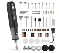 Multifunctional Tool Grinder 105-Piece Accessory Set with 5 Steplessly Adjustable Speeds 3600-18000 RPM and USB Type-C as a Gift (Black)