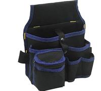 Multifunctional Tool Storage Bag Pouch Belt Electrician Toolkit Drill Waist Wrench Screwdriver Hardware Bags Organizer for Carpenter(Black Blue)