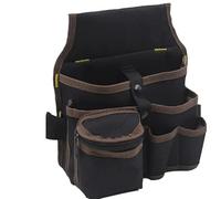Multifunctional Tool Storage Bag Pouch Belt Electrician Toolkit Drill Waist Wrench Screwdriver Hardware Bags Organizer for Carpenter(Black Coffee)