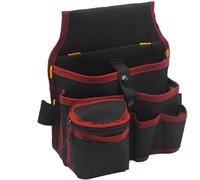Multifunctional Tool Storage Bag Pouch Belt Hardware Electrician Toolkit Drill Waist Wrench Screwdriver Bags Organizer for Carpenter(Red)