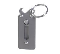 Multifunctional Tool with Retractable Peeler and Keychains Bottle Opener Keychains Accessory Metal Texture for Hiking Ergonomic Handle Peeler