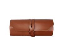 Multifunctional Tools Storage Bag Reel Kit Handbag Engraving Knife Leather Tool Bag Woodworking Tool Storage Box Roll Up Pouch(Brown)