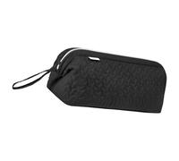Multifunctional Travel Cosmetic Bag, Waterproof Materials, Smooth Double Compartments with Zip for Storing Toiletries, Travel Storage Bag, black, Einheitsgröße