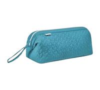 Multifunctional Travel Cosmetic Bag, Waterproof Materials, Smooth Double Compartments with Zip for Storing Toiletries, Travel Storage Bag, Green blue, Einheitsgröße