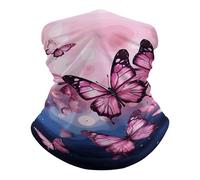 Multifunctional Tube Scarf, Headwear Butterflies Unisex Half Face Scarf for Sports Skiing Workout