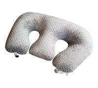 Multifunctional Twin Breastfeeding Pillow - Twin Nursing Support for Pregnancy, Bottle Feeding, Tummy Time & Reflux - Soft Machine Washable Cotton Cover (Grey)