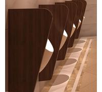 Multifunctional Urinal Privacy Divider3Piece Red WallMounted Partition for Men's Restrooms in Public Places Perfect for Shopping Malls and Toilets