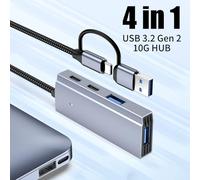 Multifunctional USB3.0 And Type C Hubs Adapter 5Gbps Data Transfer Adapter For Phone Tablets