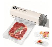 Multifunctional Vacuum Sealer Machine, Includes External Extraction Function, Perfect for Canning, Sous Vide & Freezer Organization(White)