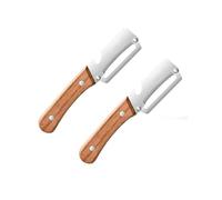 MultiFunctional Vegetable Peeler for Kitchen，Multifunctional Vegetable Peeler with Wooden Handle and Bottle Opener，2-in-1 Stainless Steel Kitchen Tool for Fruit Apple Potato Pumpkin Papaya (2)
