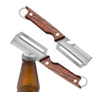 Multifunctional Vegetable Peeler - Non-Slip Stainless Steel with Wooden Handle - Multifunctional Vegetable Peeler | Home, Restaurant, Sugar Cane, Potato, Carrot, Cucumber, Pineapple