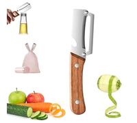 Multifunctional Vegetable Peeler, Stainless Steel 2-in-1 Multifunctional Fruit Peeler with Bottle Opener, Sharp Blade Kitchen Tool for Potato, Carrot, Apple & Orange, Ergonomic Easy Peelers (1Pc)