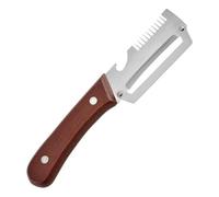 Multifunctional Vegetable Peeler,Zero Snag Stainless Steel Vegetable Peeler with Wooden Handle - Ergonomic Potato Peelers & Fruit Slicer, 2-in-1 Peelers for Kitchen, Carrot, Apple, Potato (Type B)