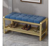 Multifunctional Velvet Shoe Bench, Entryway Storage Seat with Cushion, Living Room, Footrest, Bedroom Shoe Rack, Stylish Home Furniture for Hallway and Lounge