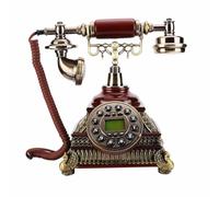 Multifunctional Vintage Rotary Landline Phone, Old-Fashioned Key Telephone with Mechanical Ringtone, Suitable for Antique Desktop Phones in Homes/Offices/Schools