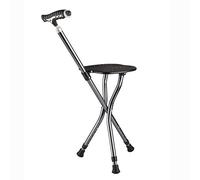 Multifunctional Walker, Three-Legged Walking Stick with Seat,Stick Chair, Foldable Lightweight Walking Stick for The Elderly