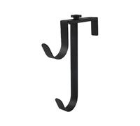 Multifunctional Wall Hooks, Robust Hooks without Drilling for Towels, Keys, Coats, Hats, Ideal for Kitchen, Bathroom, Entrance Area, More Order in the Home (Black, 21.5 cm)
