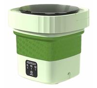 Multifunctional Washing Machine, Portable and Foldable for Storage, Removable Drain Basket, Suitable for Homes, Dormitories, Etc. (green)