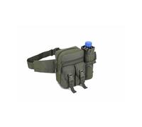 Multifunctional Water jug Waist Bag, Nylon Cloth Waterproof, Retractable Water jug Bag, Suitable for Outdoor Training and Cycling(Army Green)