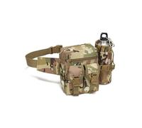 Multifunctional Water jug Waist Bag, Nylon Cloth Waterproof, Retractable Water jug Bag, Suitable for Outdoor Training and Cycling(CPCamouflage)